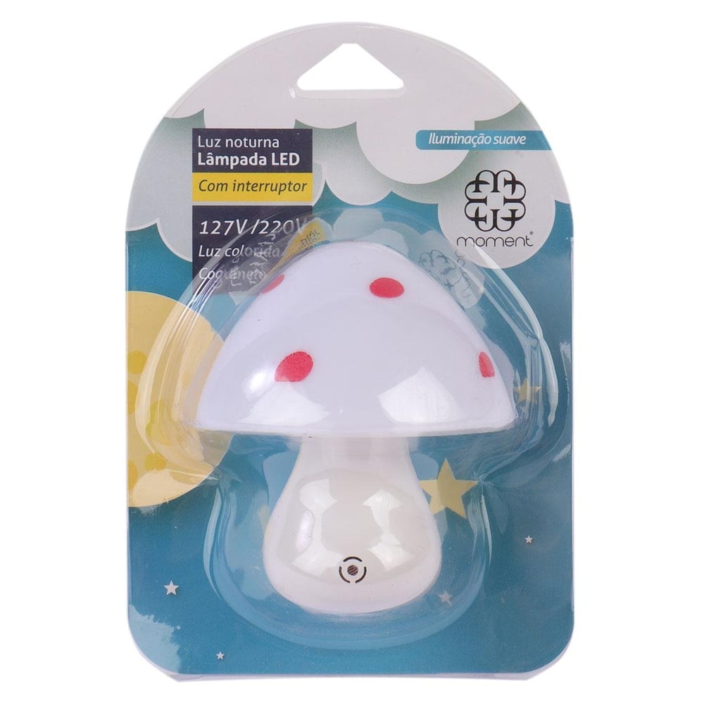 Luminária de Tomada Bivolt Cogumelo