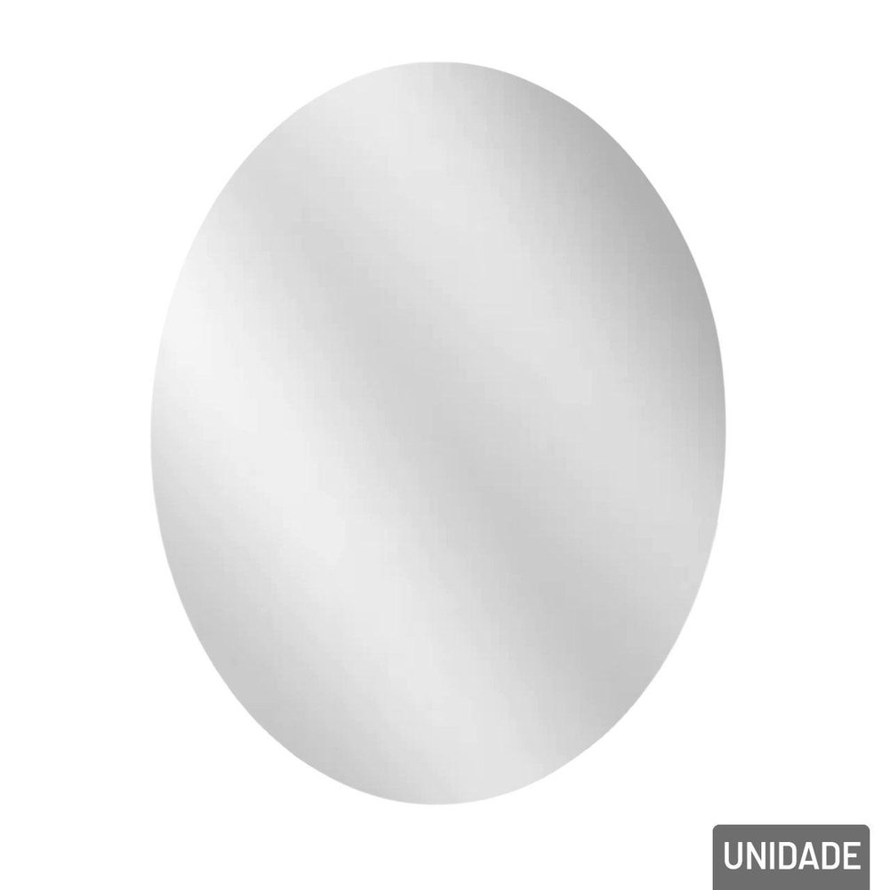 Espelho Oval 50x35cm Adesivo Decorativo