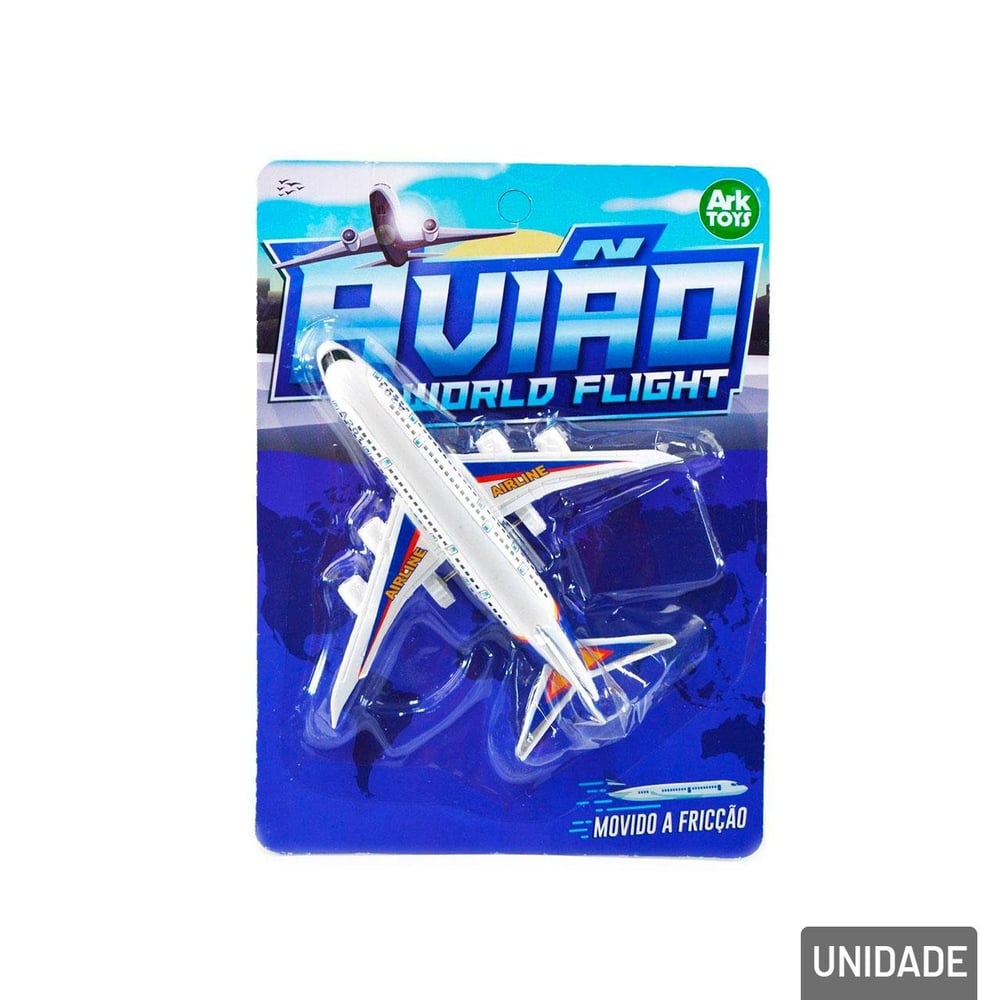 Avião Movido à Fricção de Plástico