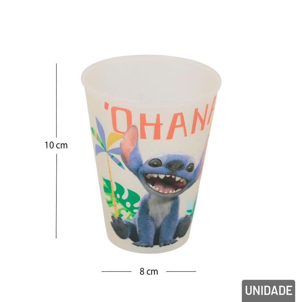 Copo de Plástico 280ml Infantil Stitch
