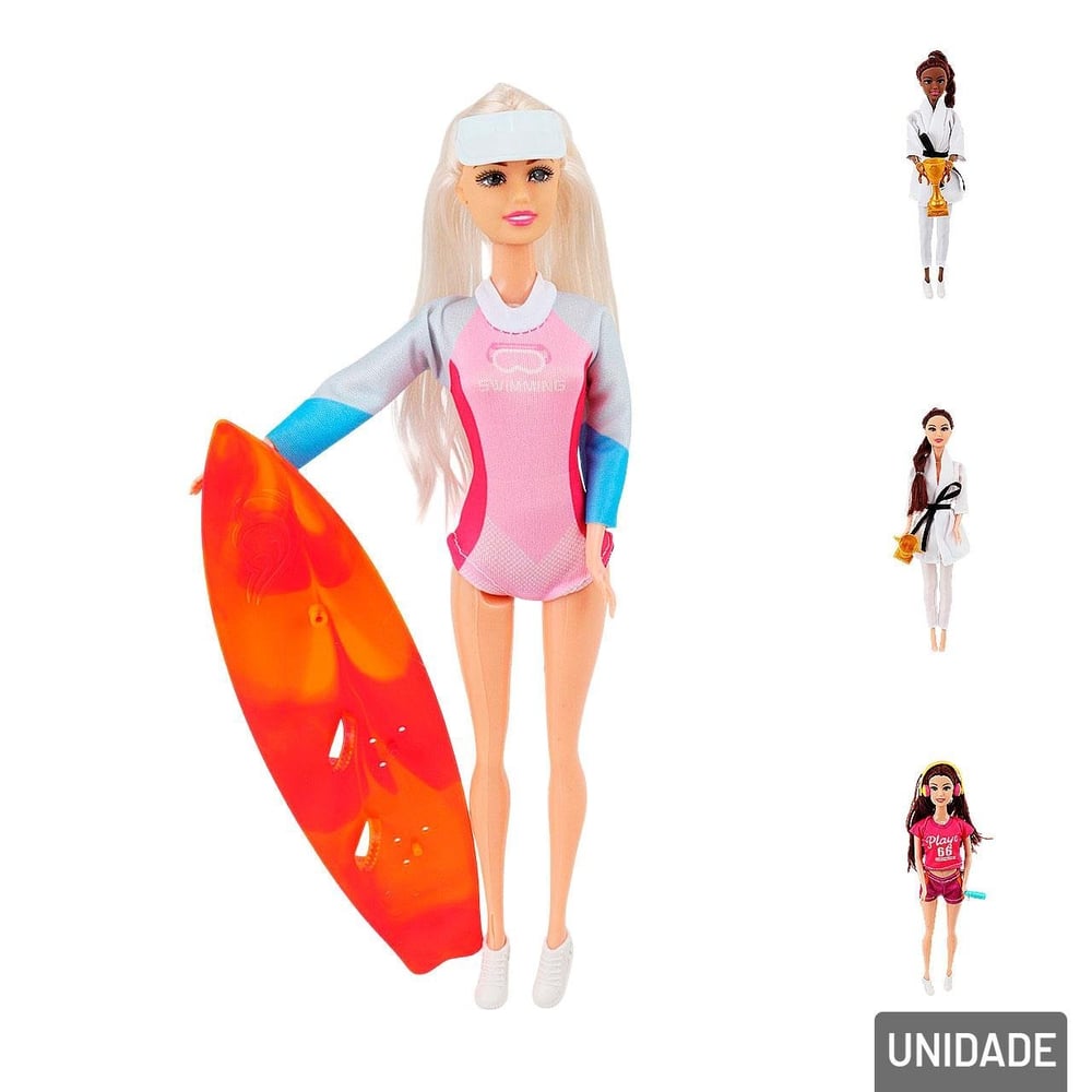 Boneca Lindabell Esportes com Acessórios Sortidos