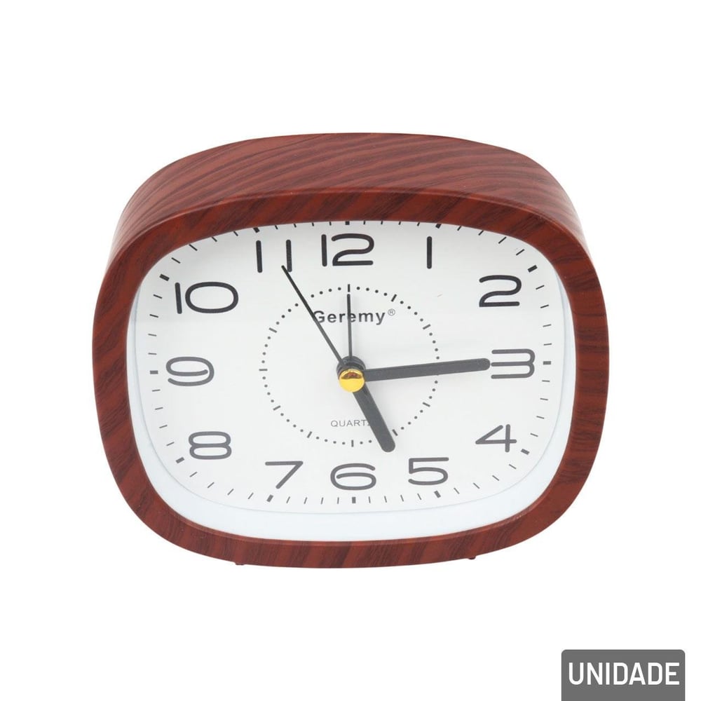 Relógio Analógico de Mesa 10,5cm Despertador