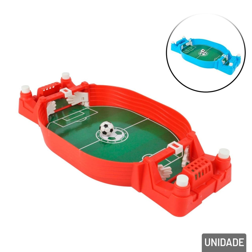 Jogo Mini Futebol Portátil com Lançador Color