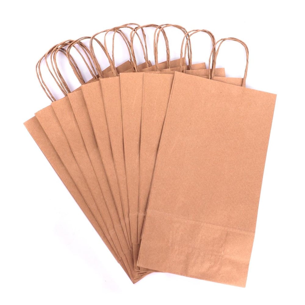 Sacola Kraft 33x17cm 10 Peças