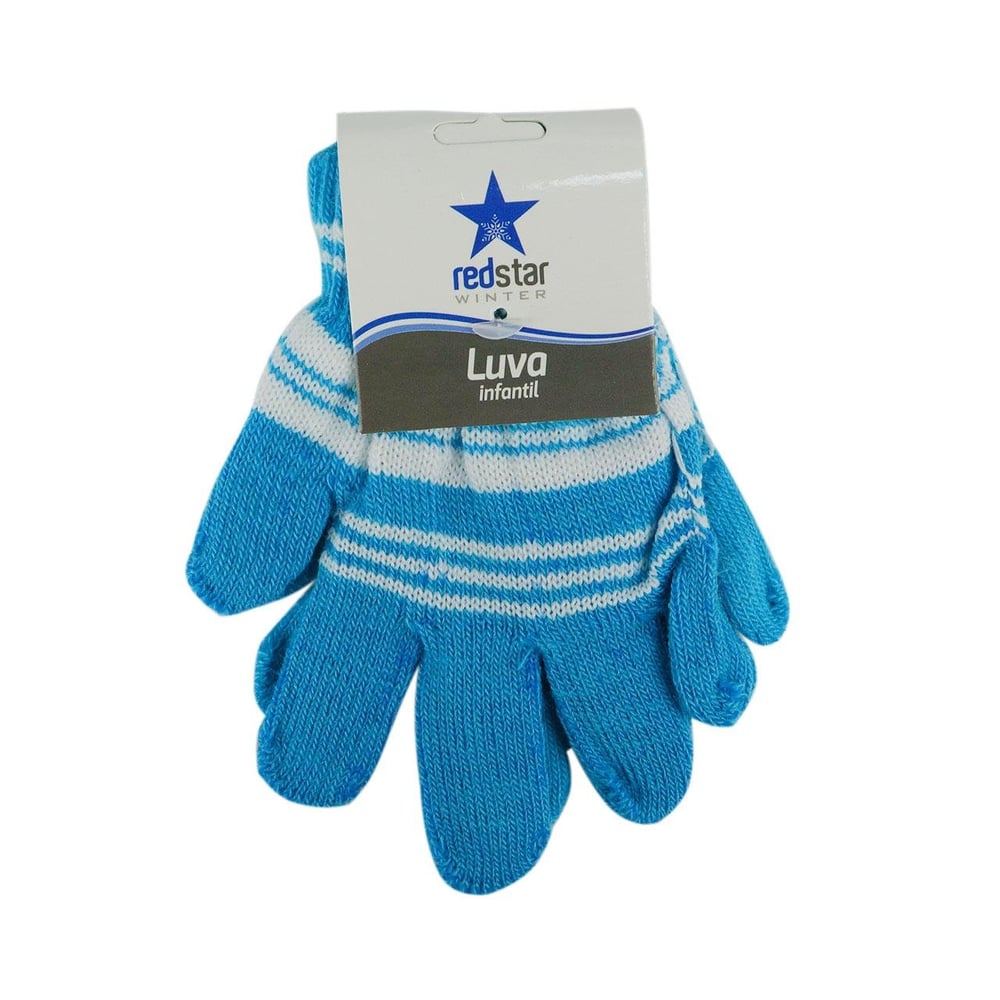 Luva Infantil Poliéster PAR Listrada Color