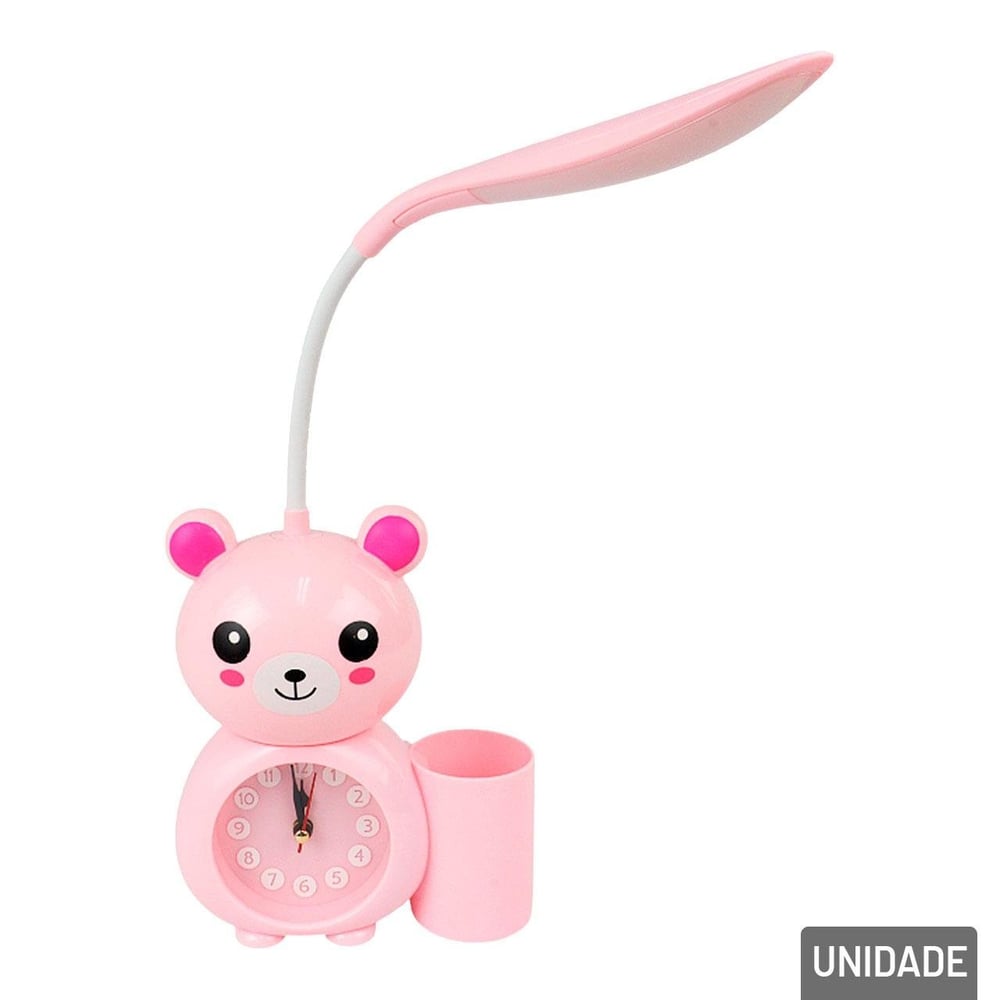 Luminária de Mesa 45cm EM LED com Despertador