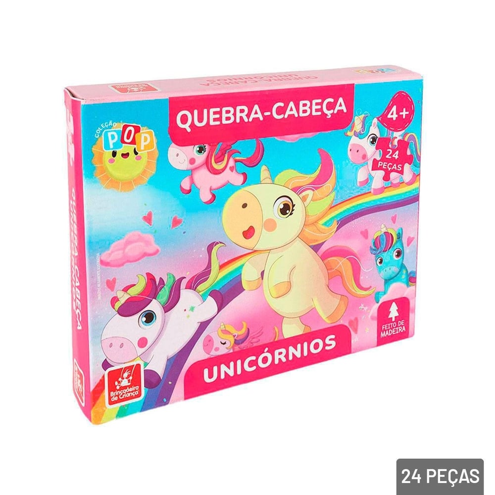 Quebra Cabeça 24 Peças Unicórnio