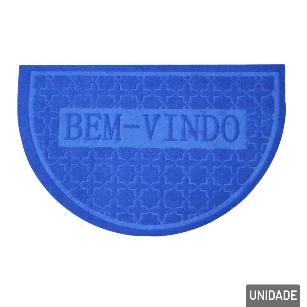 Tapete de PVC 57x37 Meia LUA BEM Vindo Color