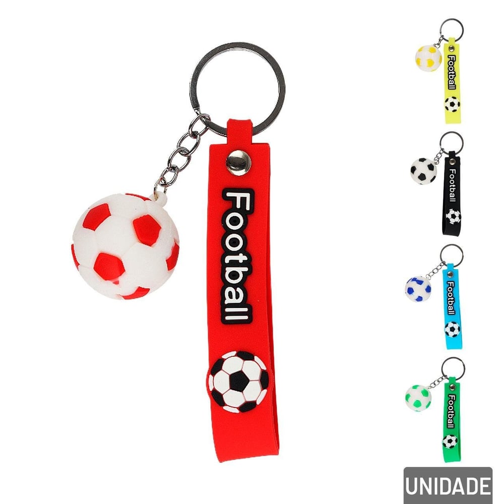 Chaveiro de Silicone 13cm Bola Color