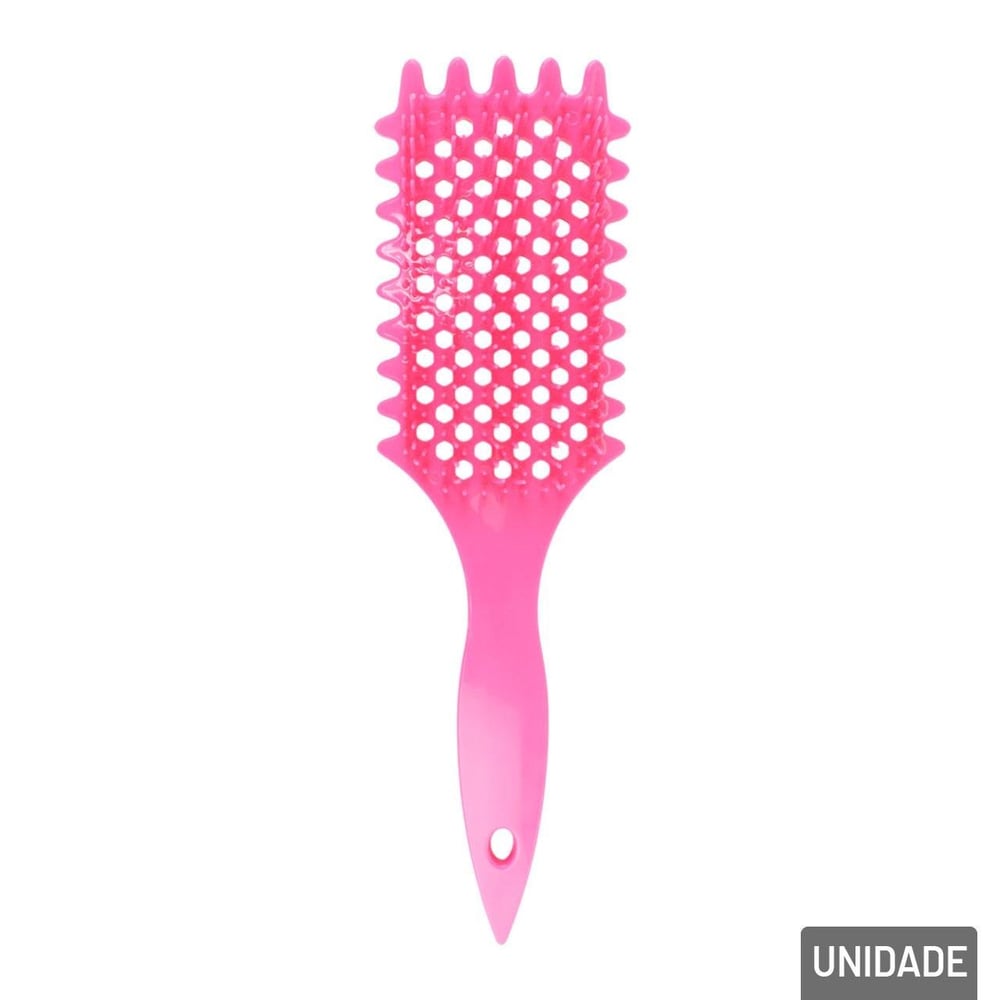 Escova de Cabelo Plástico Desembaraçadora Color