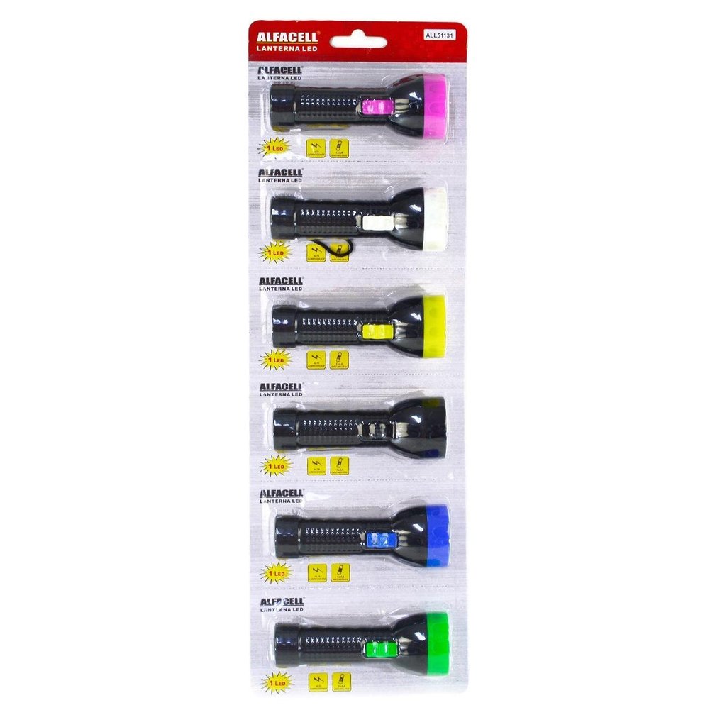 Lanterna à Pilha 12cm com 1 LED Color