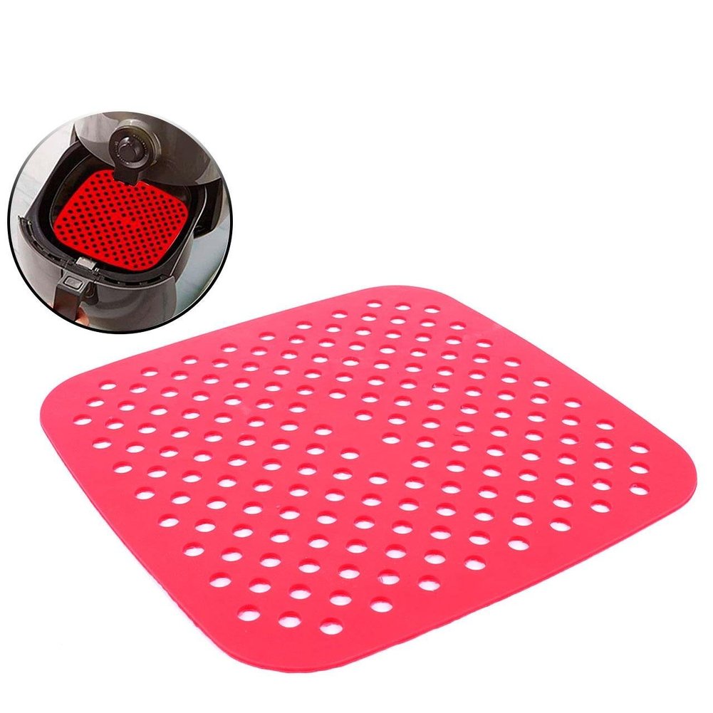 Tapete Fritadeira de Silicone 18cm Quadrada Color