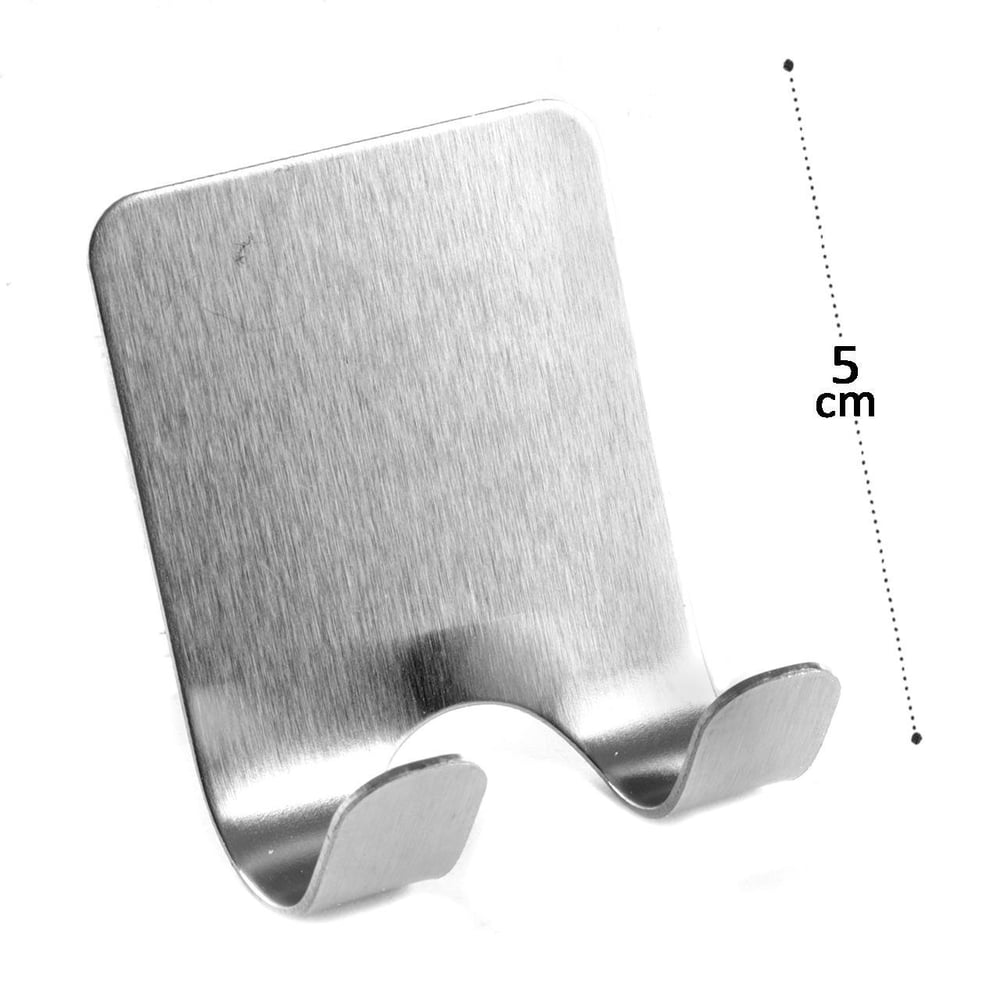 Gancho de Inox 5cm Adesivo Duplo