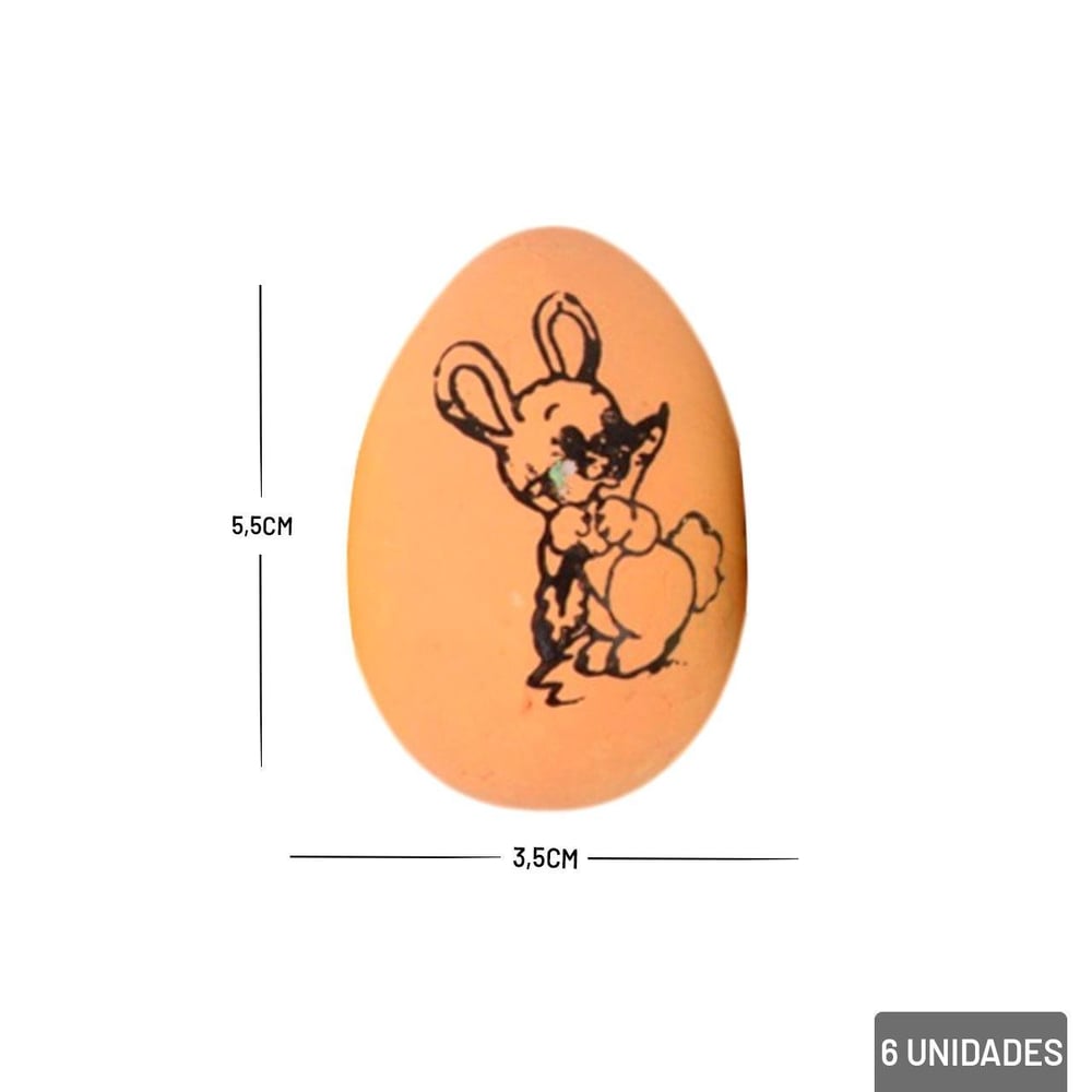 Enfeite de Páscoa Ovos Para Pintar Tinta 11 Peças