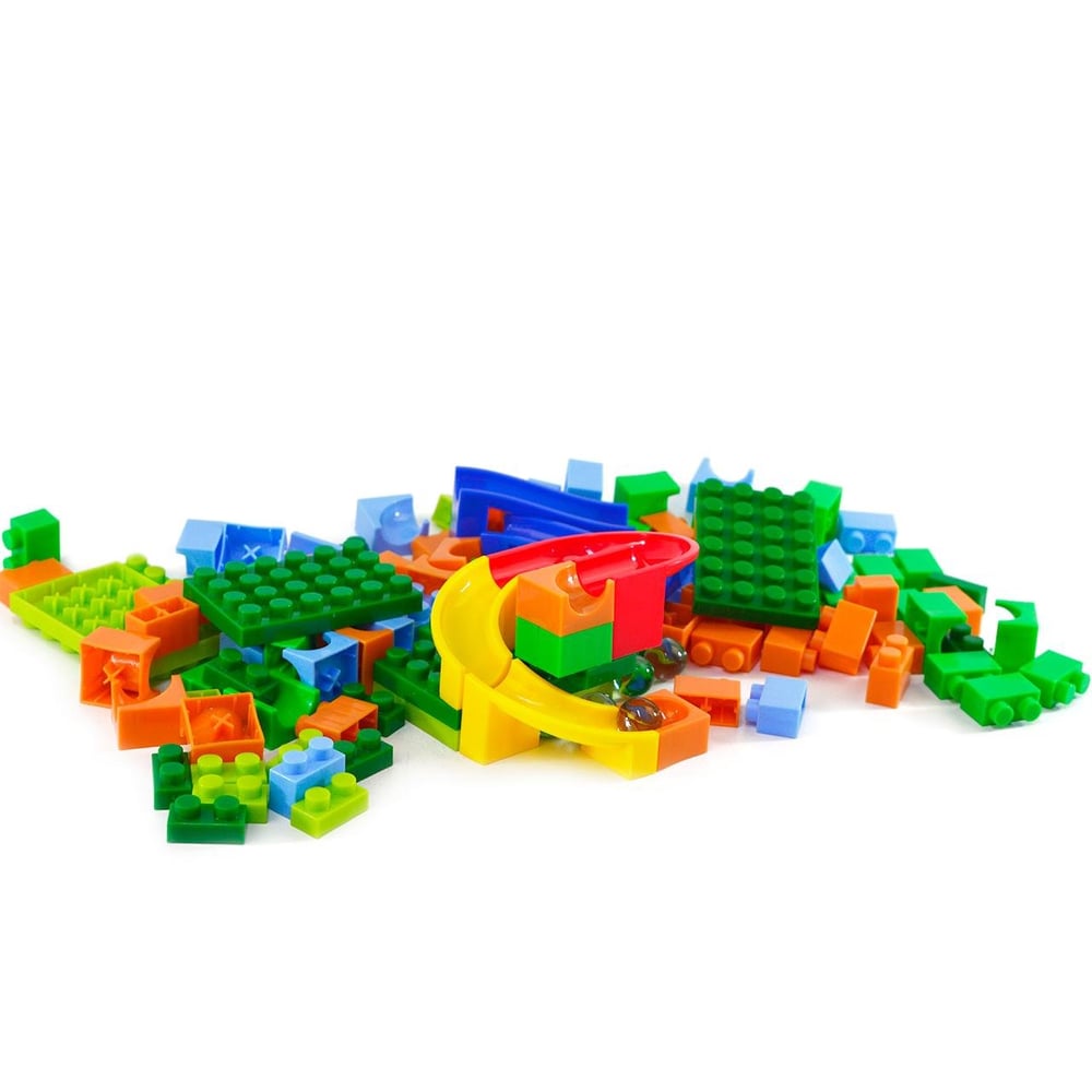 Blocos de Montar 128 Peças Pista Labirinto