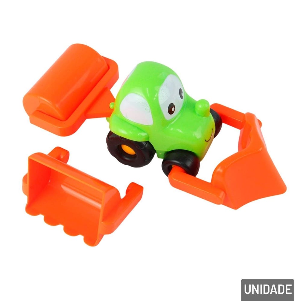 Carrinho Monta e Desmonta Roda Livre Escavadeira