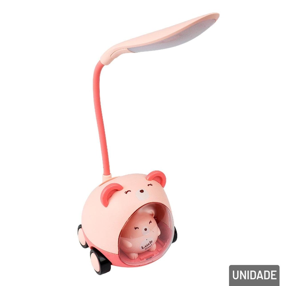 Luminária de Mesa 30cm LED Urso e Apontador Color