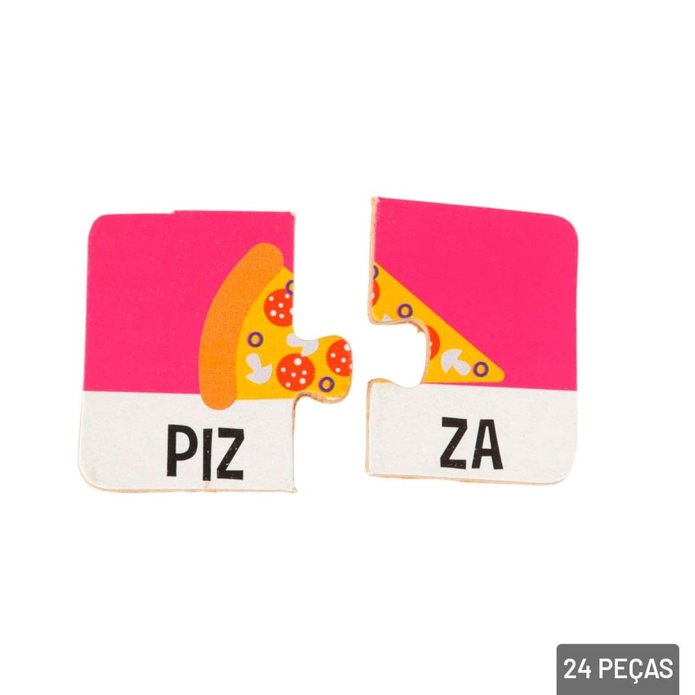 Quebra Cabeça 24 Peças Sílabas