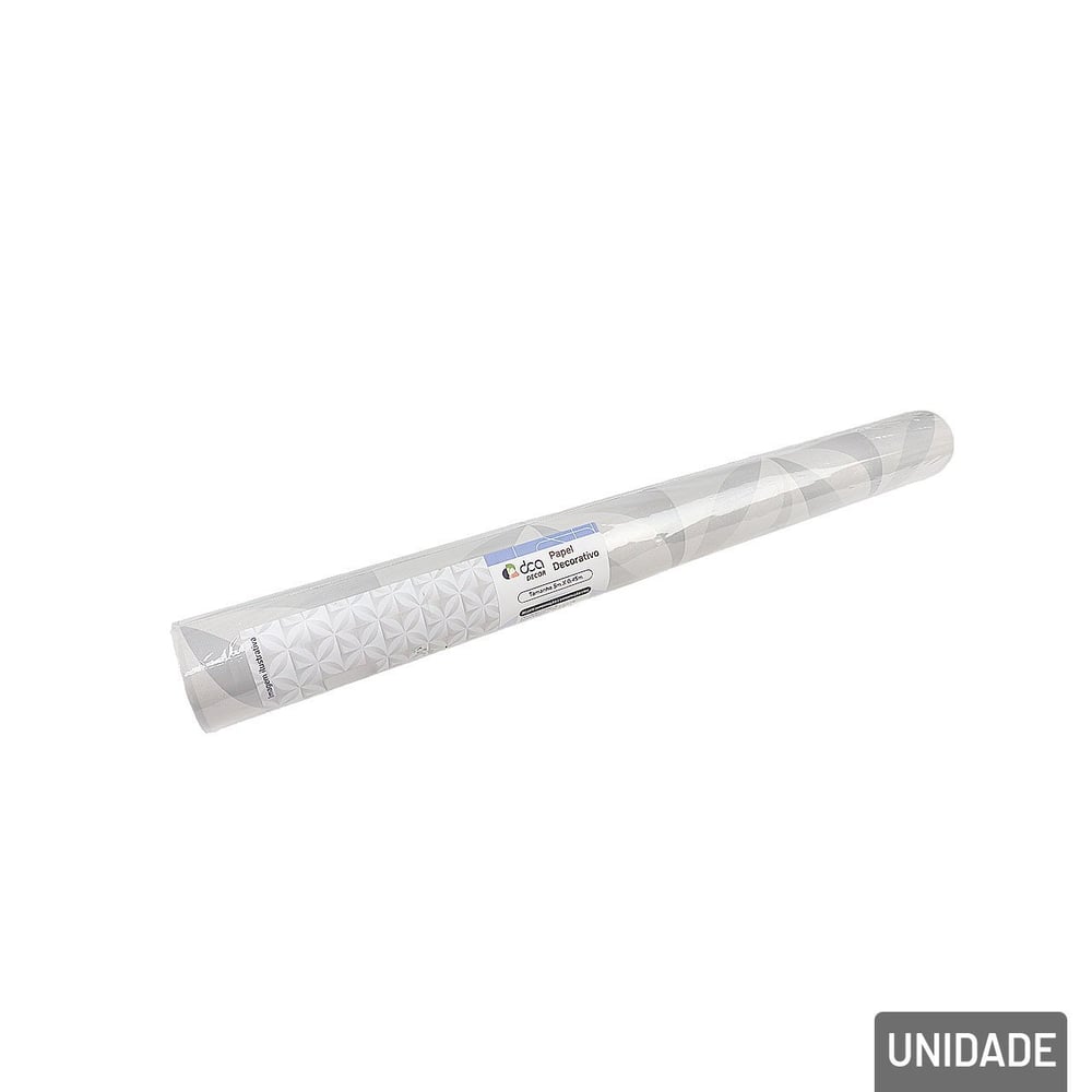 Papel de Parede 45cm X 5m Arabesco Cinza