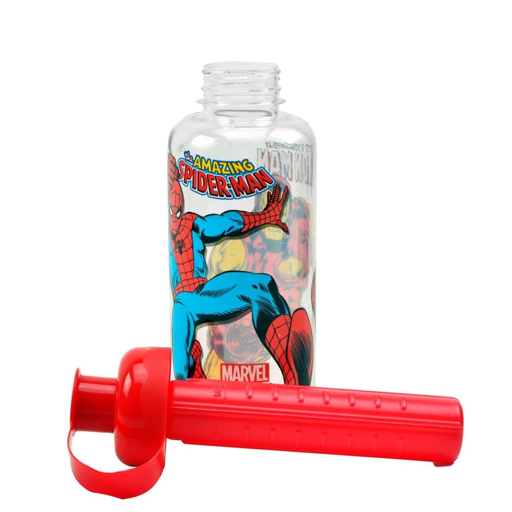 Garrafa de Plástico  550ml Squeeze Gelo Marvel