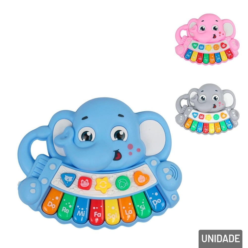 Teclado Musical Infantil Elefante Color