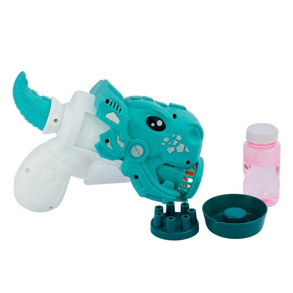 Pistola Lança Bolhas 21cm à Pilha Dinossauro Color