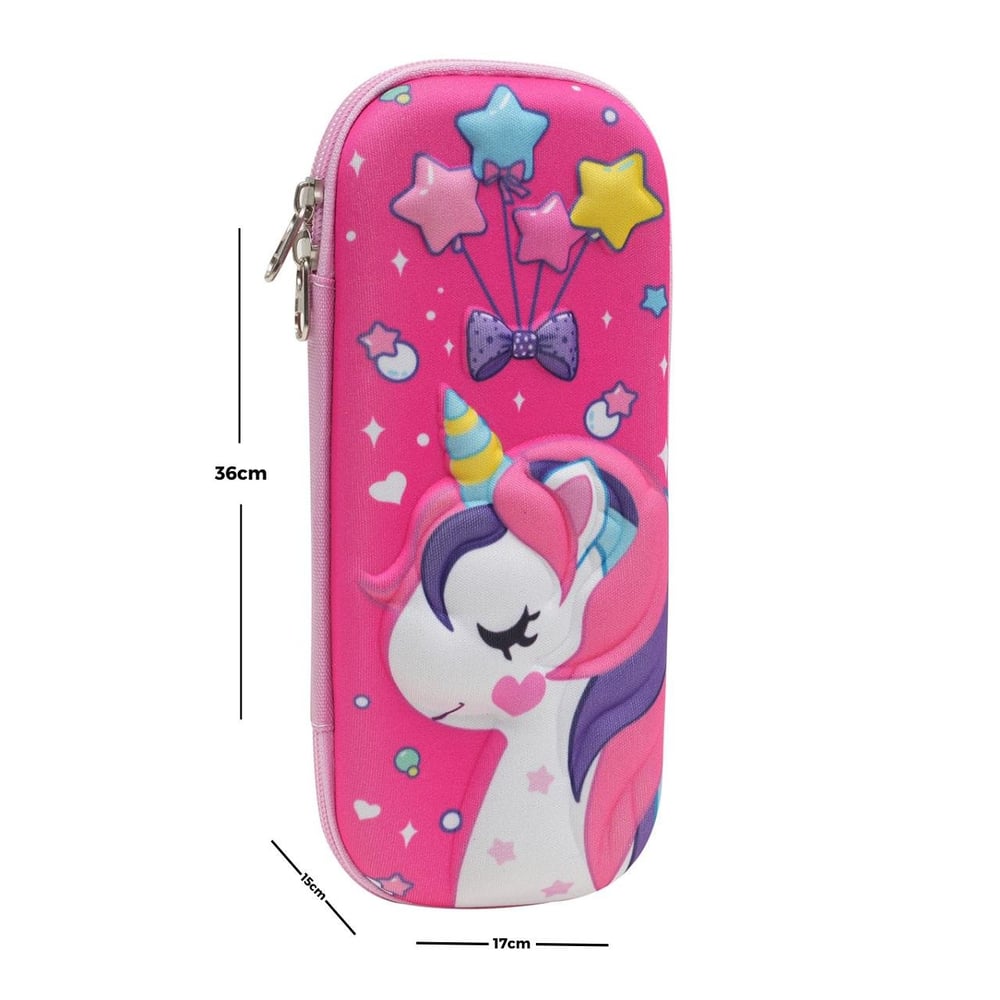 Estojo Escolar Case 22,5cm 3D Figuras Sortidas