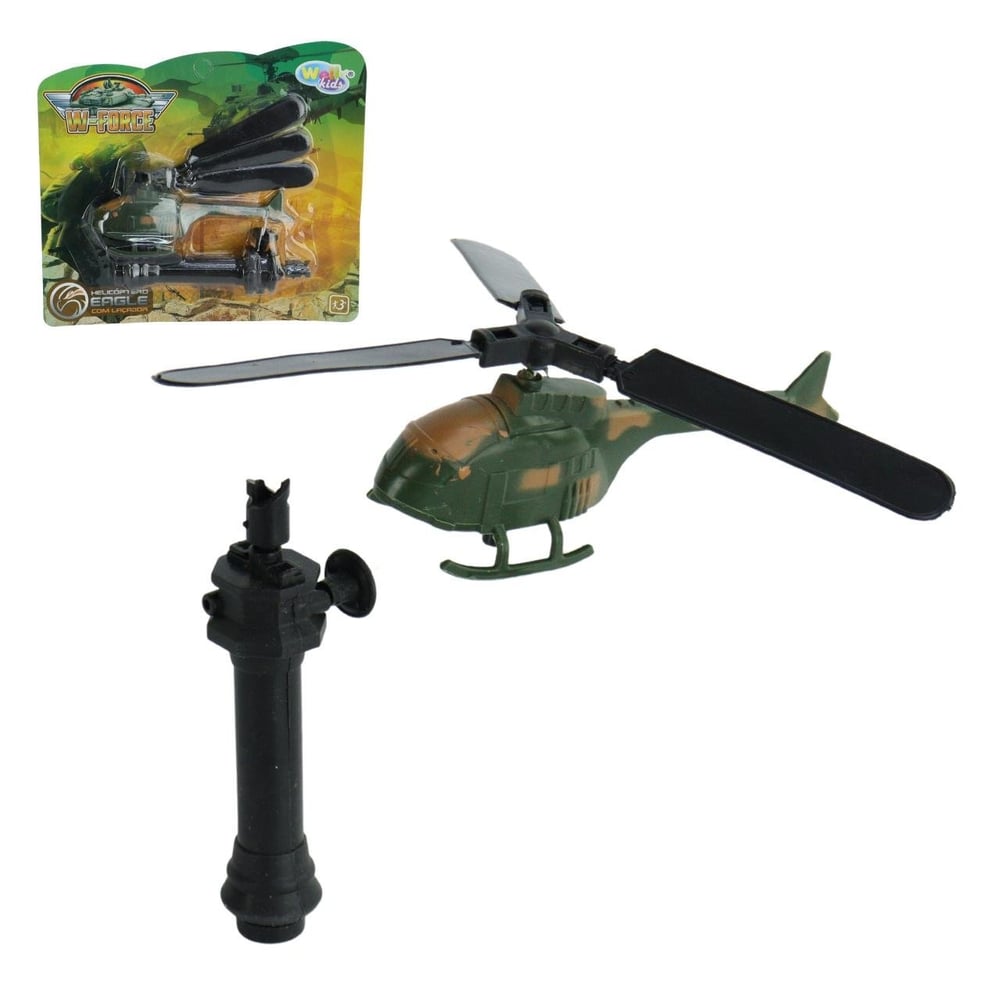 Helicóptero com Lançador Militar