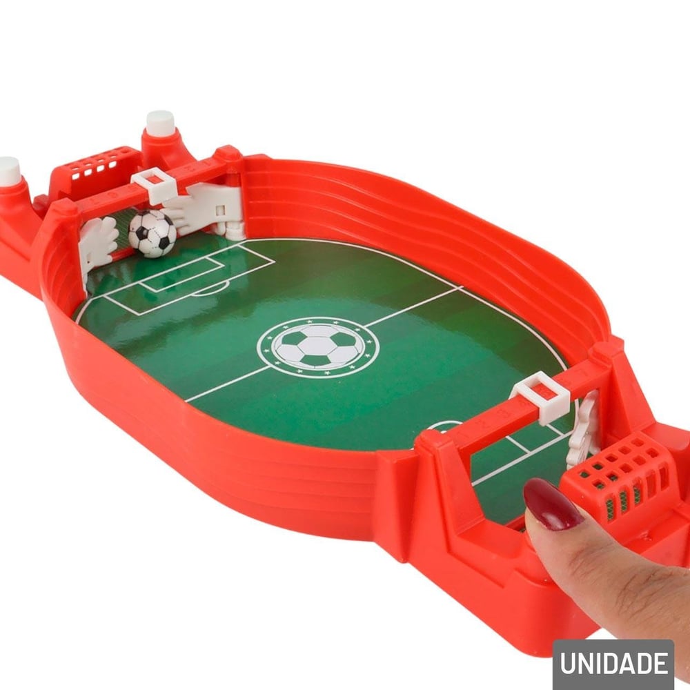 Jogo Mini Futebol Portátil com Lançador Color