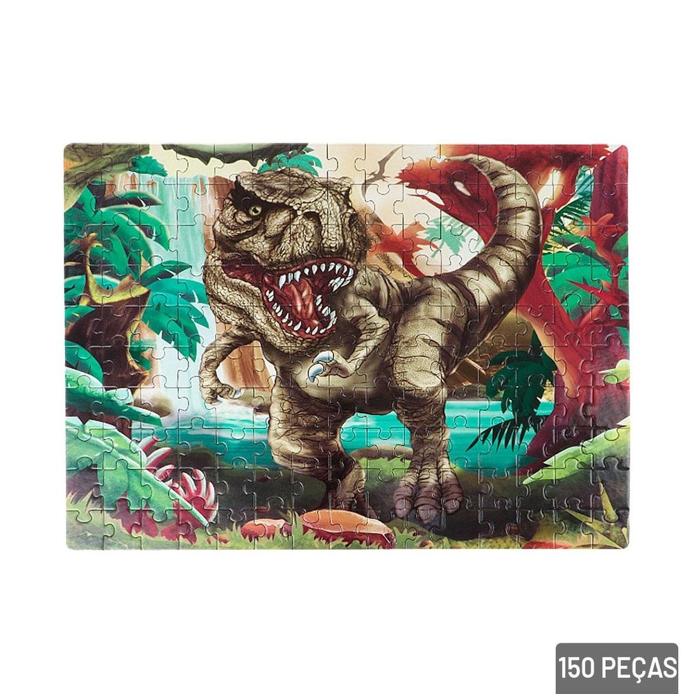 Quebra Cabeça 150 Peças Dinossauro T-rex