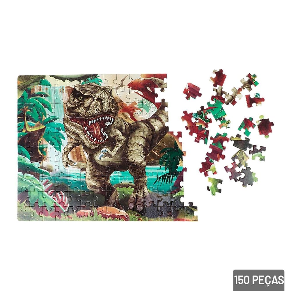 Quebra Cabeça 150 Peças Dinossauro T-rex
