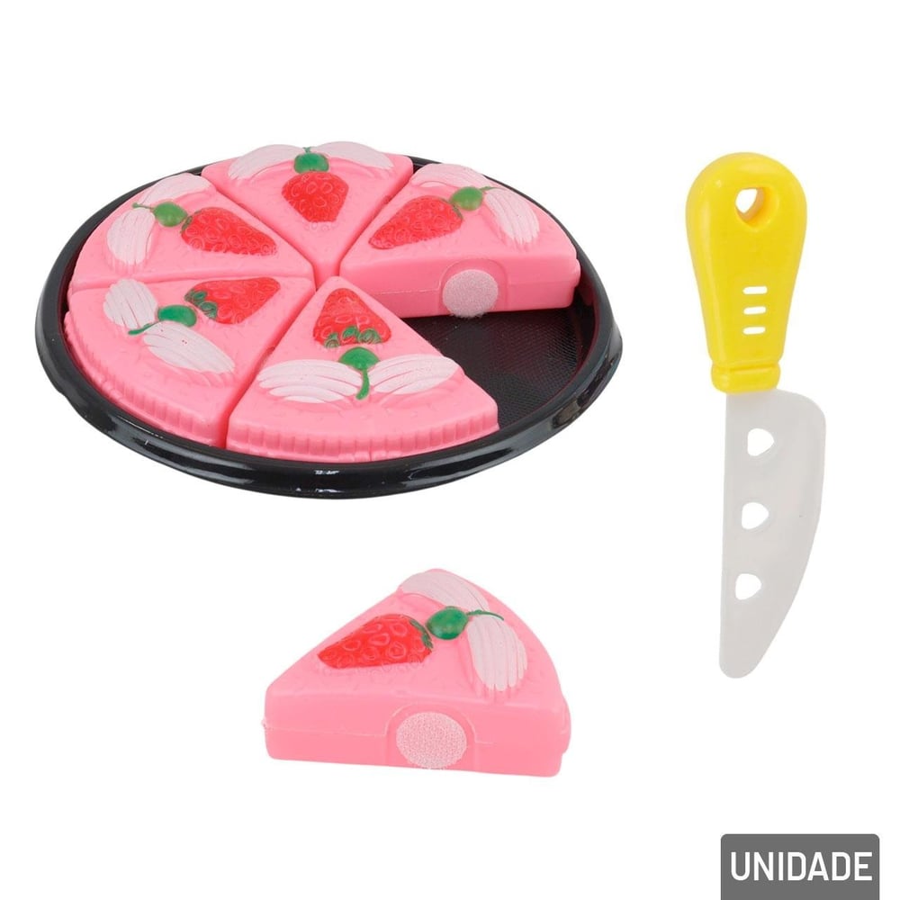 KIT Cozinha de Plástico 08 Peças Pizza/bolo Velcro
