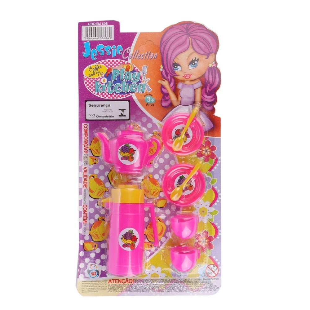 KIT Cozinha de Plástico 08 Peças Jessie