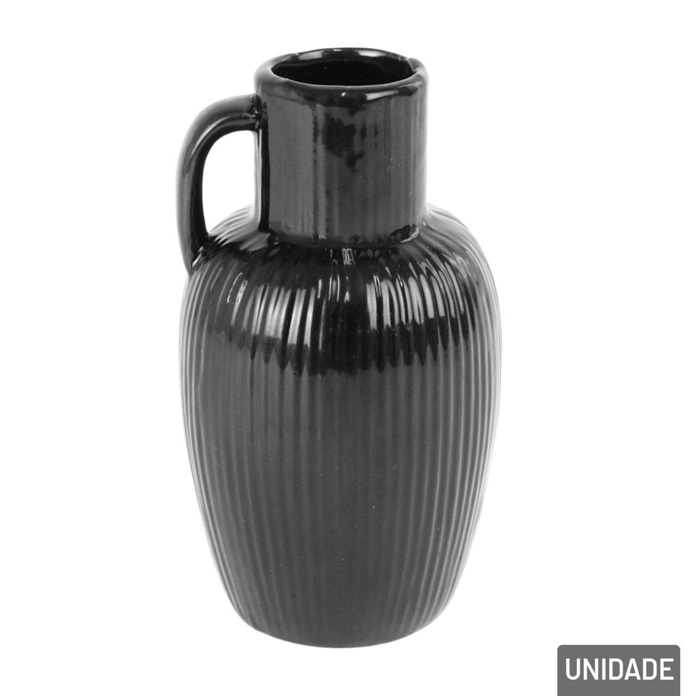 Vaso Decorativo de Cerâmica 12cm com Alça Color