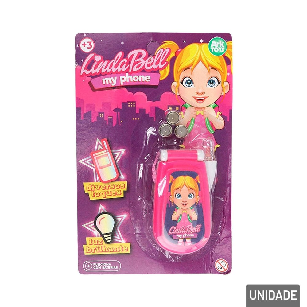 Celular Infantil com LUZ e SOM Lily Color