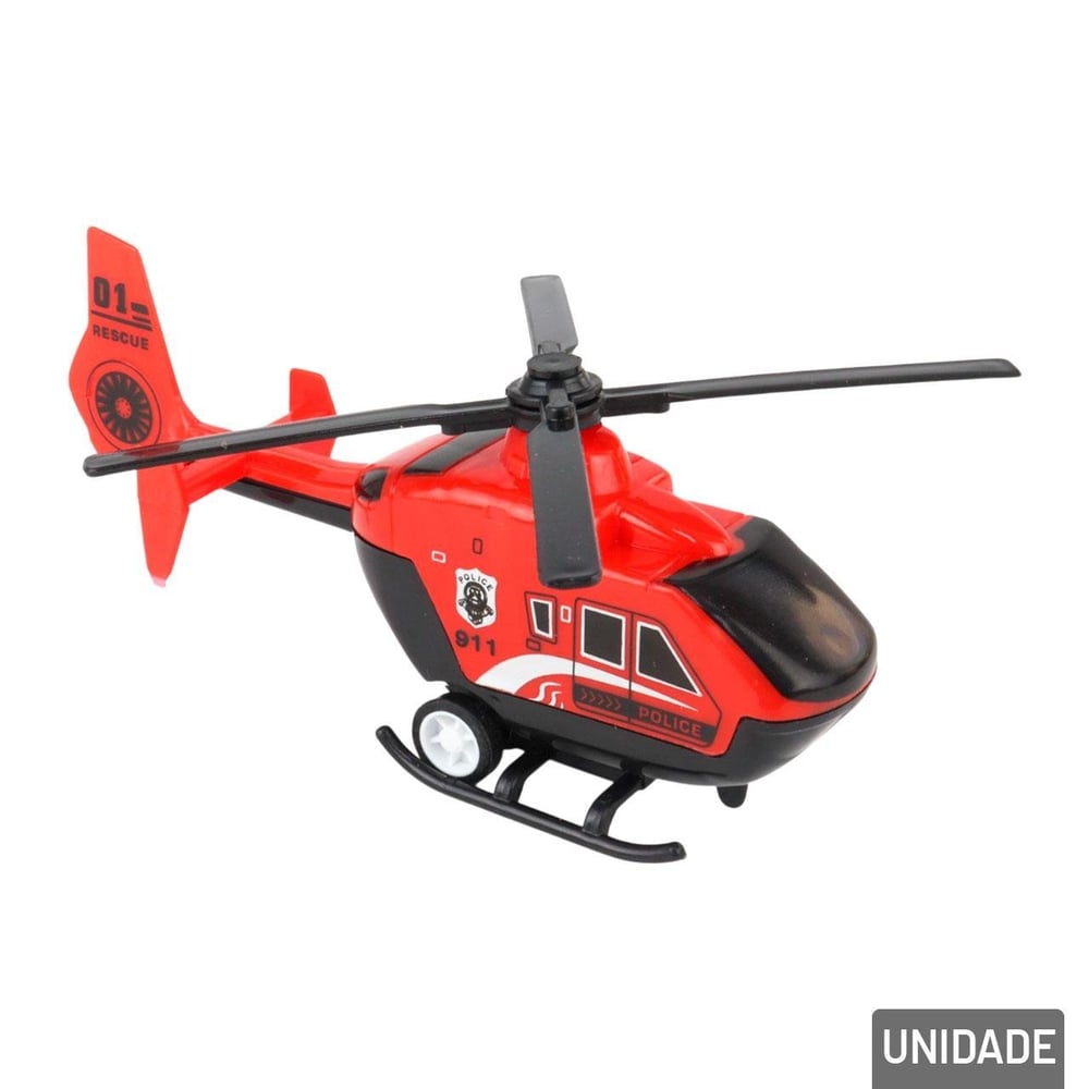 Helicóptero de Plástico Movido à Fricção Sortidos