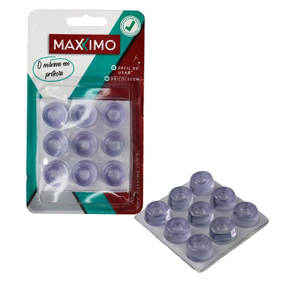 Protetor Anti Impacto 9 Pçs 22mm Redondo