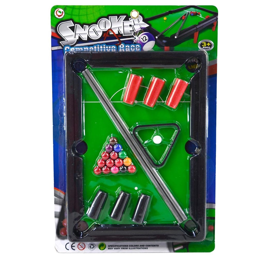 Mini Sinuca Infantil 33x24cm 20 Peças