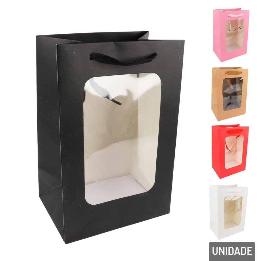 Sacola de Papel 30x20 com Visor Color