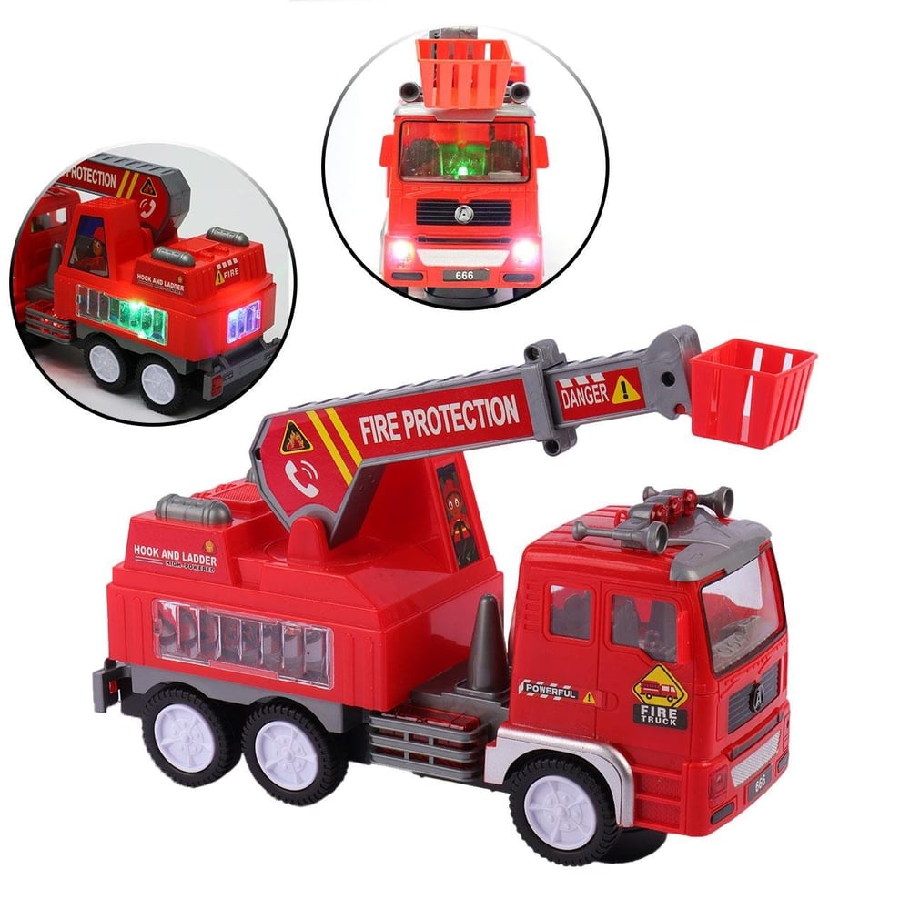 Caminhão Bate e Volta com LUZ e SOM Bombeiro