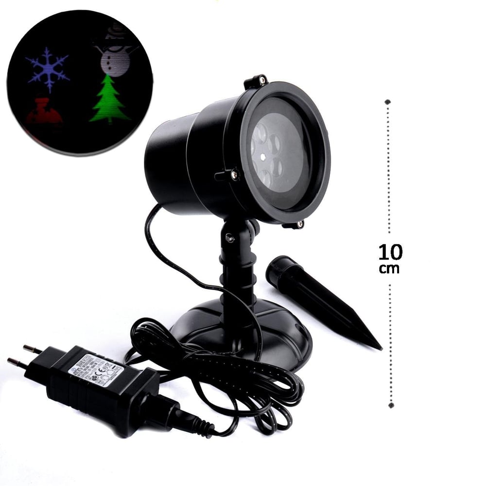 Projetor Imagem LED Bivolt Figuras Natalinas Color
