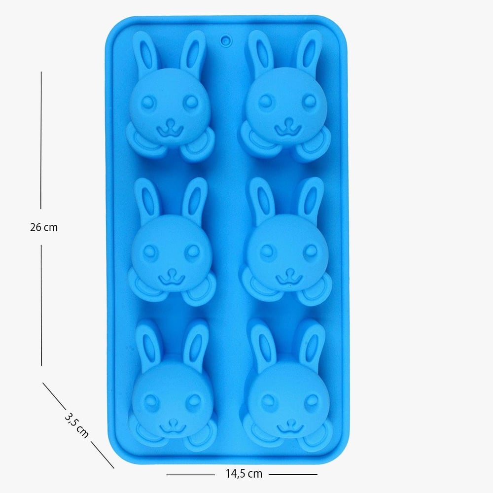 Forma Para Chocolate Silicone Coelhos Decorados