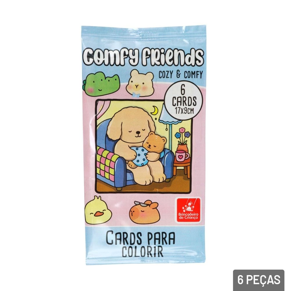 Cards Para Colorir 6 Pçs Cozy & Confy Sortidos