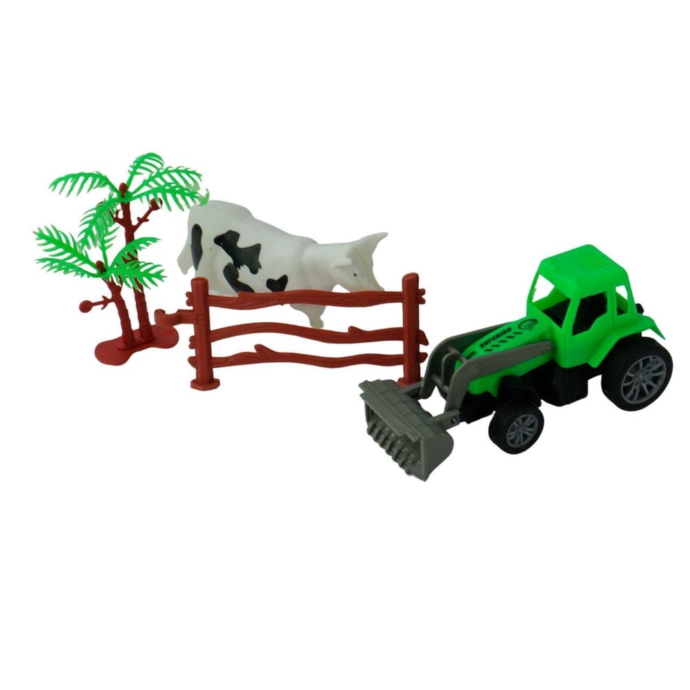 KIT Animais de Plástico 04 Peças Fazenda