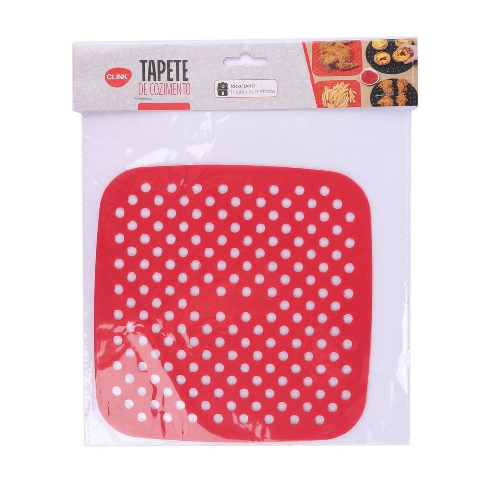 Tapete Fritadeira de Silicone 21cm Quadrada Color
