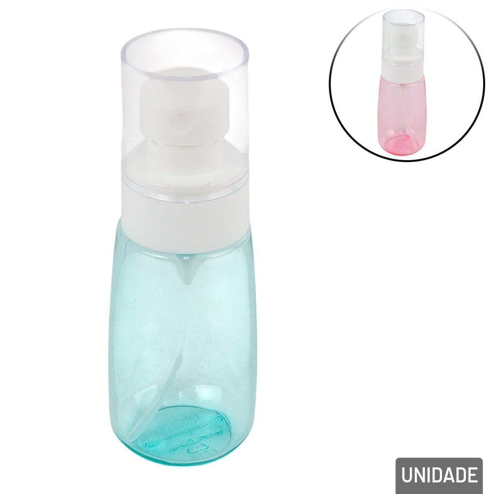 Frasco Multiuso de Plástico 50ml Spray Color