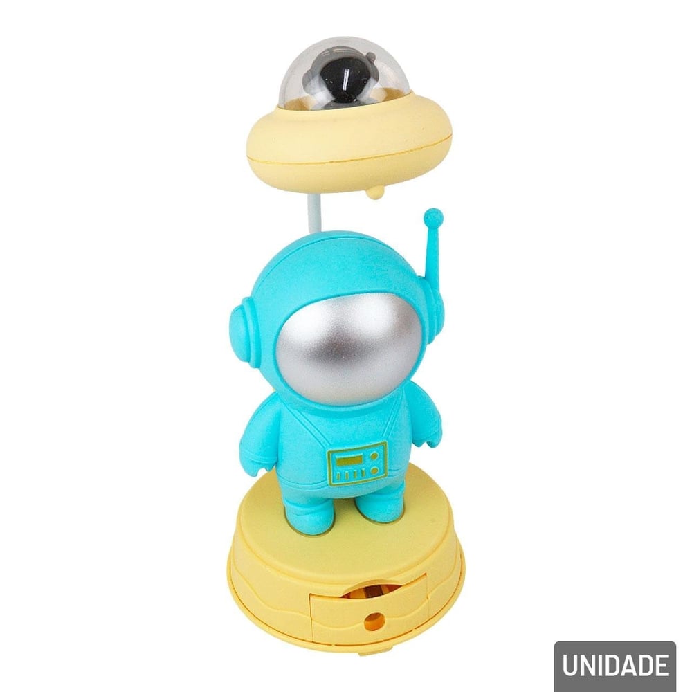 Luminária de Mesa 30cm Astronauta Suporte Color