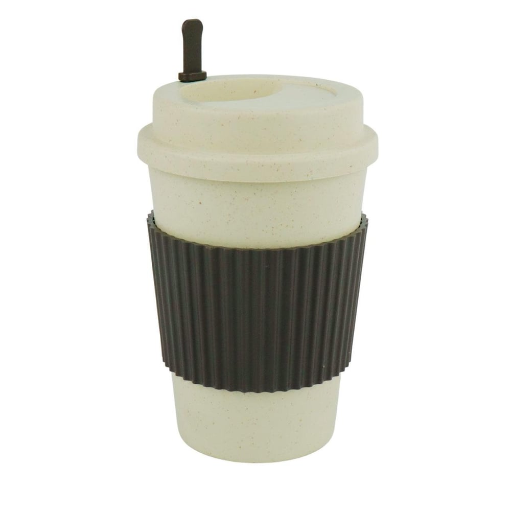 Copo  450ml Fibra de Bambu PP Tampa Mexedor Color