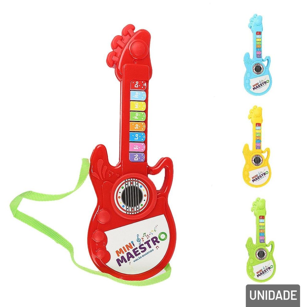 Guitarra Musical de Plástico à Pilha Color