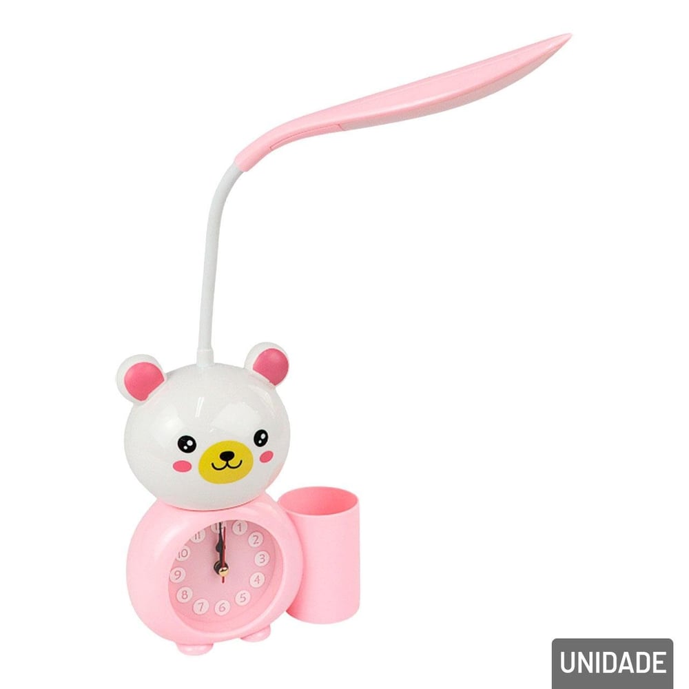 Luminária de Mesa 45cm EM LED com Despertador